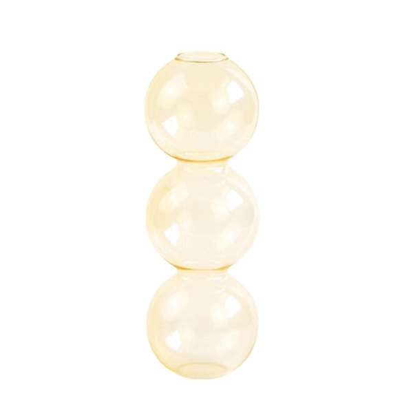 Multi-storleks Vas Vas Glasflaskor Transparent Tre Bollar I Vindprydnad Golden 17