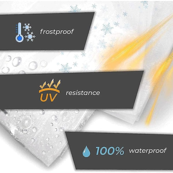 Presenninger Kraftig vanntett Klar7x7 Ft, gjennomsiktig presenning, vanntett