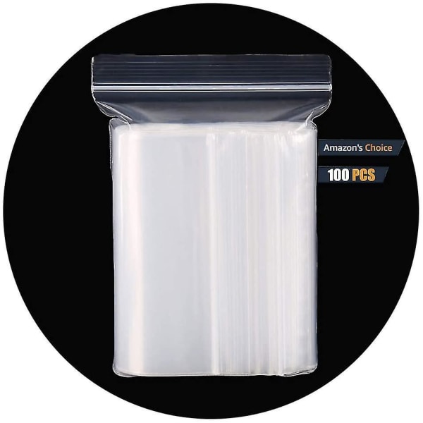 Zip-plastposer Transparent gjenlukkbar matpose Glidelåspose Godteri Husholdning