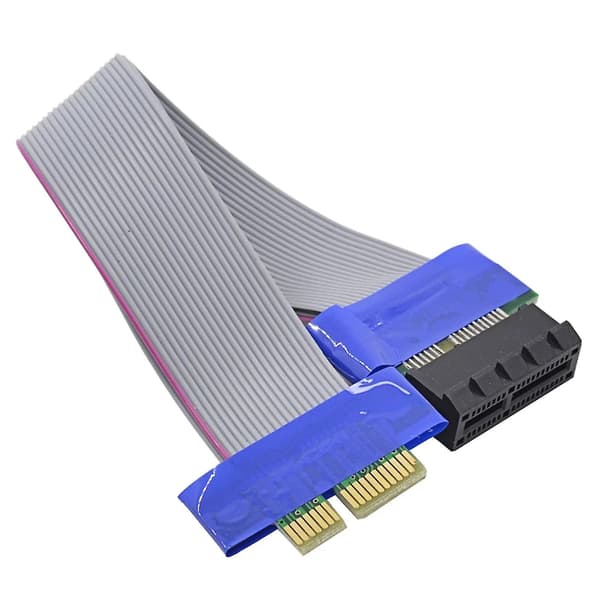Computer Pci-e forlængeradapterkabel Pcie X1 han til hun riser-konverter
