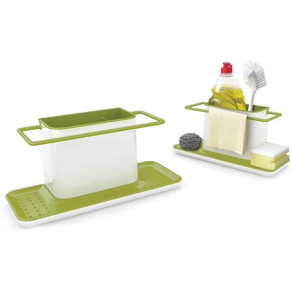 Joseph Joseph Caddy - Organizer for the Sink, Large - White/green, Gray