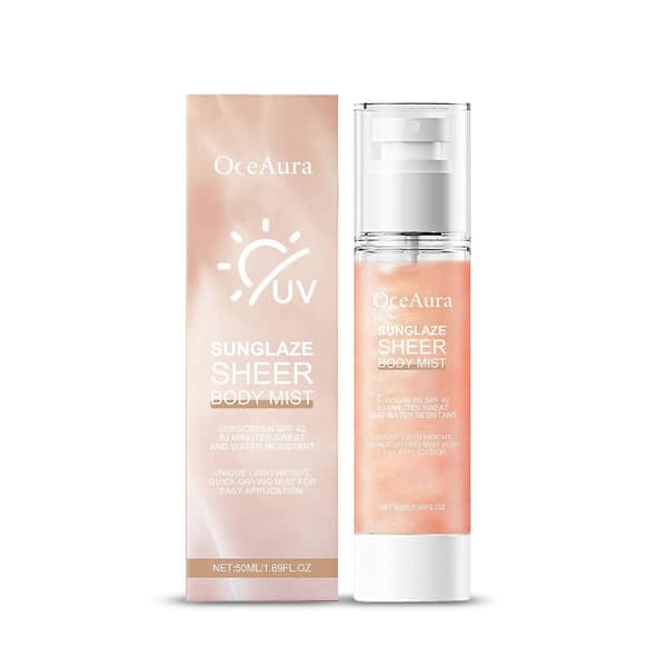 SPF42 Shimmer Solcreme til Ansigt Krop Bredspektret Solbeskyttelse Kropsglød Langvarig Beskyttelse Solcreme
