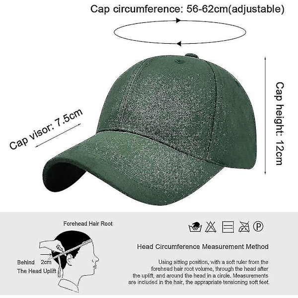 Unisex Vintage Suede Baseball-cap Justerbar Åndbar Hat Plain
