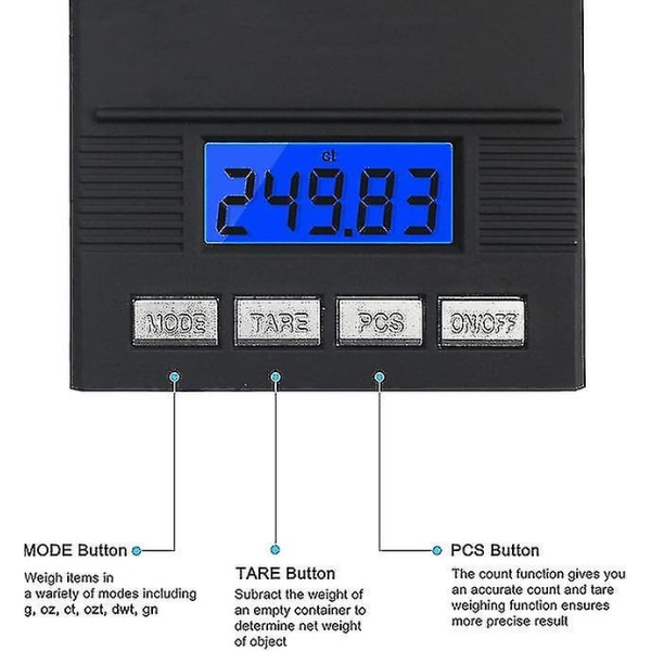 Presisjonsvekt, 50 G 0,001 G Presisjonsvekt, elektronisk Di