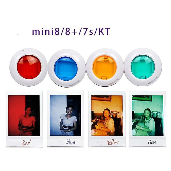 Jinglin kamerfilter: Polaroid Mini8/8+/9/7s/kt kamera universal, 6, 6 farger