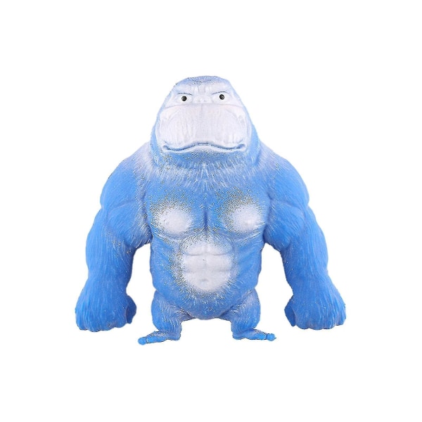 Nye gorillaer Stretchy Spongy Squishy Monkey Gorilla Stress Relief Toy Vent Doll Ny Sellwell Blue 15*12m