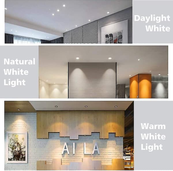 2 Tommer LED Nedfelt Lys, Nedfelt Belysning Dimbar Taklampe 4stk