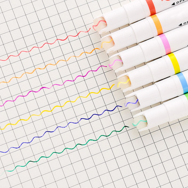 Curve Line & Fine Point -värikynät Automaattinen piirustuspäiväkirja suunnittelukynät