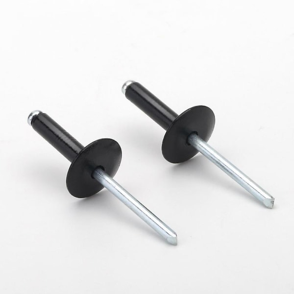 Store åpning hatteriveter aluminium blindriveter trekkriveter store hatteriveter sentrert langs flatt hode, hvit aluminium m3.2*12