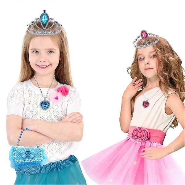 Prinsesse Udklædningssæt Med Krone Og Halskæde Til Piger