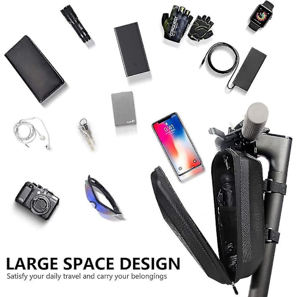 Elektrisk sparkesykkelveske for voksne, 4l veske fra Xiaomi M365, vanntett sparkesykkellagring, stor kapasitet, styreveske for sammenleggbar balanse, styrepakke (ls)