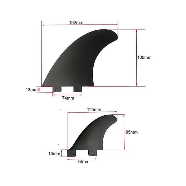 Surfboard Fibreglass Fin Ii Double Tab Surf Boards Shortboard Surfboard Fin Surfing Accessory