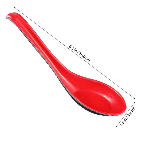 10 stk. Plastik Suppeskeer Husholdningsmad Serveringsskeer Multifunktionelle Skeer