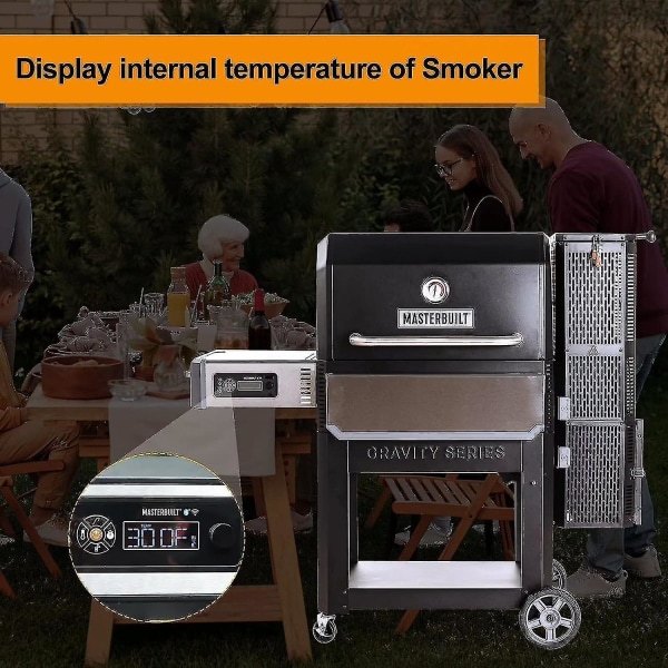 Temperaturfølersett Kompatibelt med Masterbuilt Gravity Series 560/800/1050 Digital Charcoal Grill + Smokers Reservedeler, 1-stykke