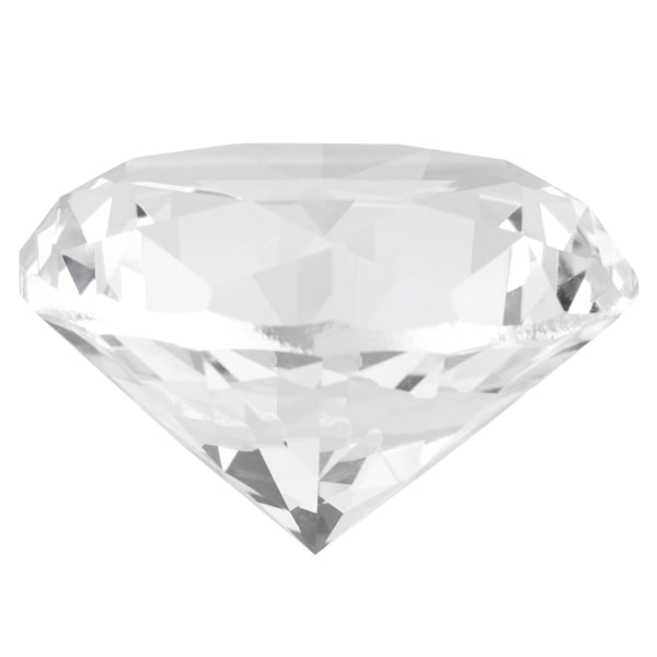 Syntetisk diamantsten Stor rhinsten klart glas kunstig krystal smykker papirvægt