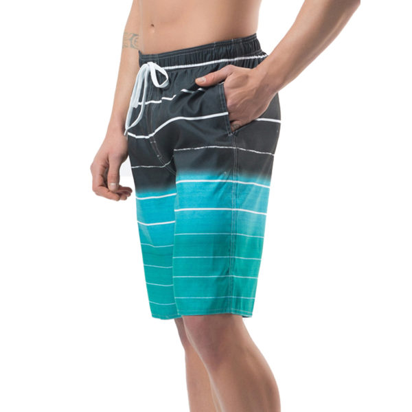 Herre Badebukser Board Badetøj Strandshorts Ferie Hawaii Flor Green L