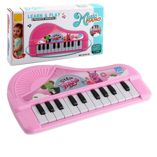 Børns klaver elektrisk keyboard, baby mini klaver legetøj med 22 tangenter, musikalsk