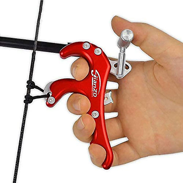 Jianzd Compound Bow Aid Releaser Tumreleasehjälpmedel Röd