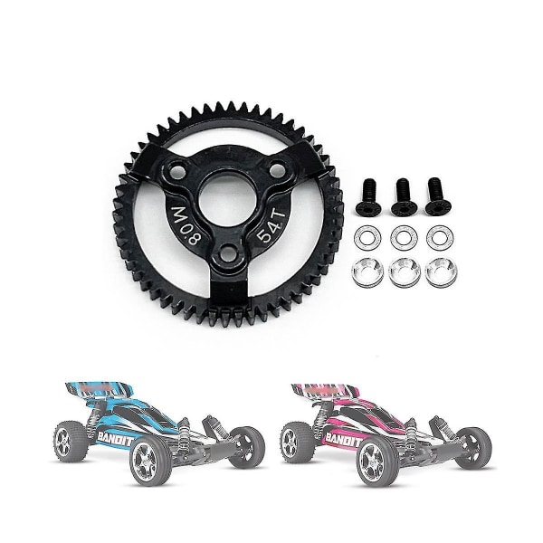 Herdet stål 0,8 m 32p gir for Slash 2wd Vxl Bandit Stampede Drag Slash oppgraderingsdeler, 54t