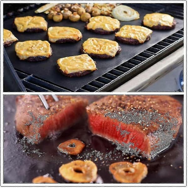 Grillmåtte, Non-stick Grillmåtte, 5 Dele Grillmåtte, Bagemåtte