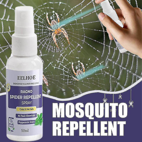 Tib Spider Repellent Spray - Pitkäkestoinen ja tehokas hämähäkkien torjunta - Torjuu hyönteiset 50ML