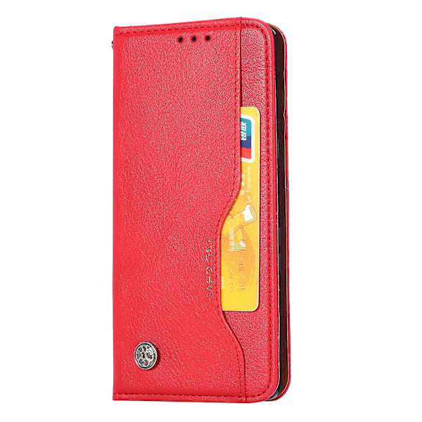 3D romb läder magnetiskt plånboksfodral kompatibelt med Samsung Galaxy S23 Ultra/S23 Plus/S23 med kortplats Red S23 Plus