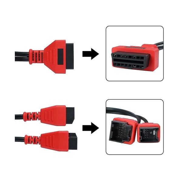 Ohjelmointiin tarkoitettu kaapeli 12+8 liitin Ds808 Maxisys 906 908 Pro Elite -laitteille Launch X431:lle