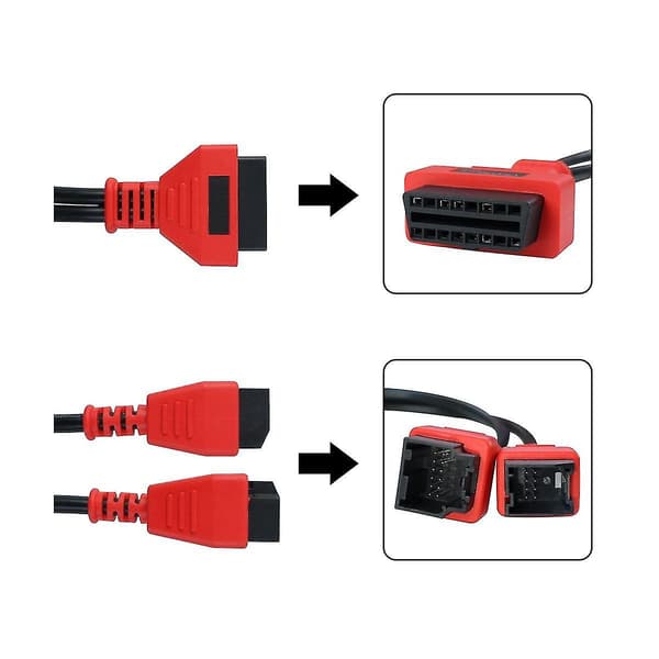 Til programmeringskabel 12+8 stik til Ds808 Maxisys 906 908 Pro Elite til Launch X431
