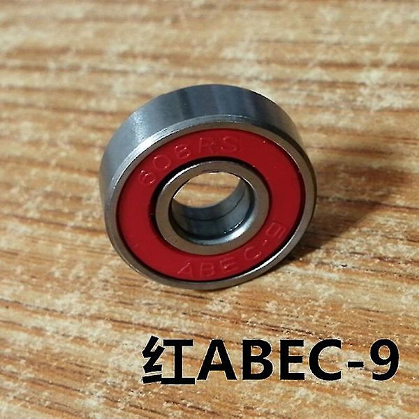 10 stk. Abec 9 608 2rs rustfrit stål lejer højtydende anti-rust rulleskøjter scooter skateboard hjullejer 8x22x7mm