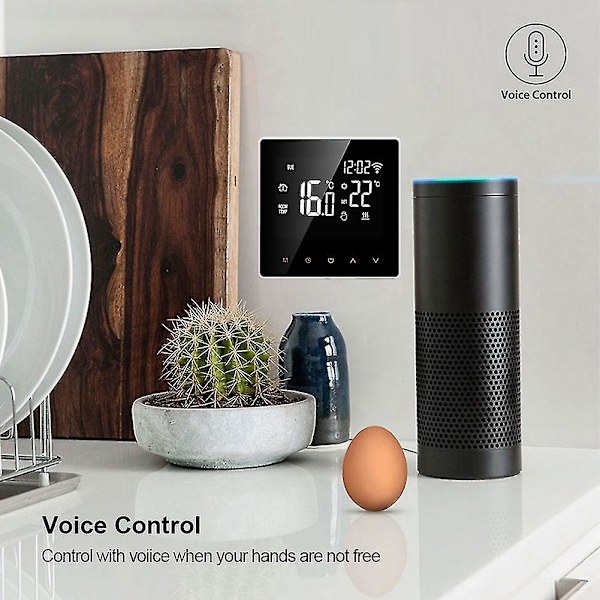 Tuya Wifi Smart Termostat, 3a LCD Elektrisk Gulvvarme Vand/gaskedel Fjernbetjening Til Go