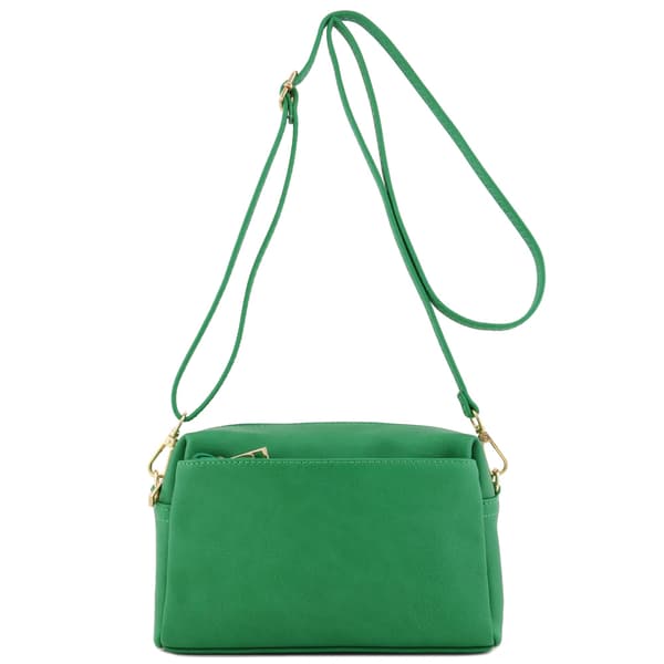Triple Zip Small Crossbody Bag