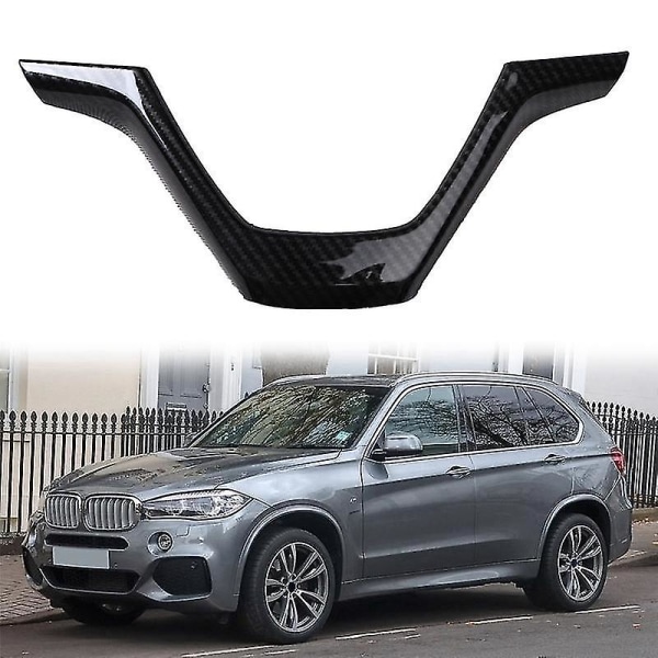 Auton hiilikuidusta ohjauspyörän paneelin peitekoristetarra X5 X6 F15 F16 2014-2019 Lhd