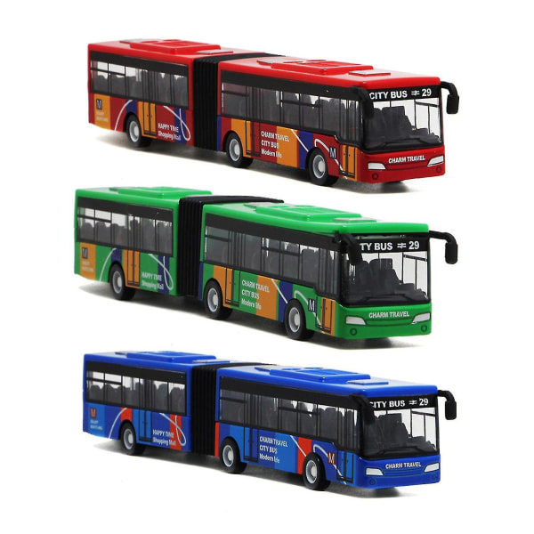 Realistisk børnebus legetøj pædagogisk busmodel kreativ C