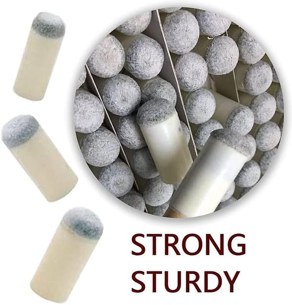 100 stk. Pool Cue Tips Push-in Snooker Cue Tip Slip On Billard Tips Tilbehør