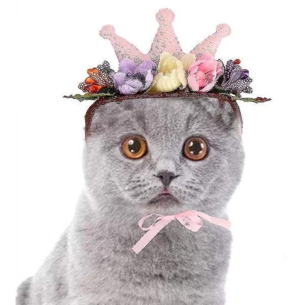 Jouluinen pääpanta Halloween pääsiäisbileet hatut puku Cosplay kissakoiralle säädettävä joustava päähine