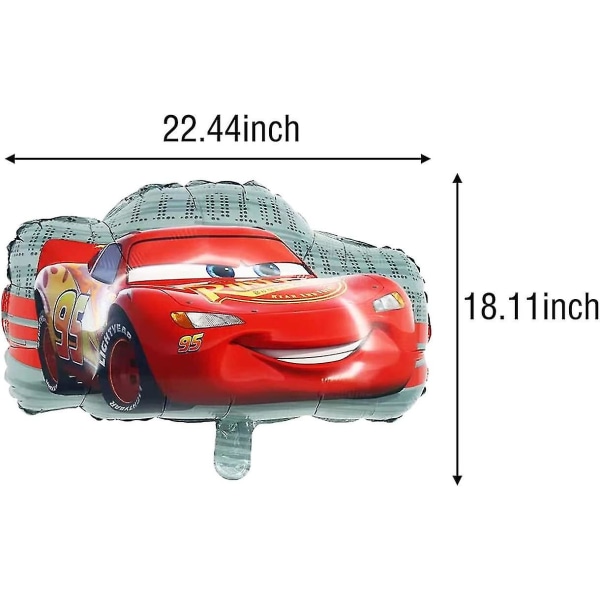 Kryp 7 kpl Autot Salama McQueen Folioballot Poikien Syntymäpäiville Vauvakutsuille Kilpa-autoteemaiselle Juhlalle Koristeet