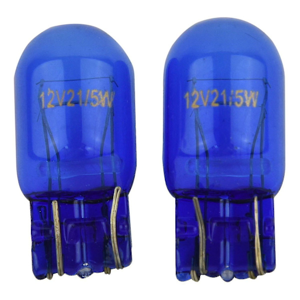 2 X W21 5w Kaksohehkulankainen Sivuvalo 7443 Super White Hid Xeno