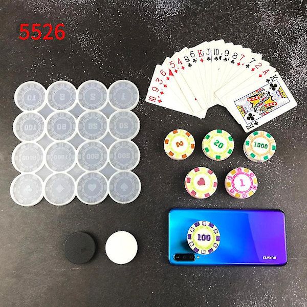 Diy Pokerin pelimerkit Peli kolikot Epoksihartsimuotti Muistokolikko