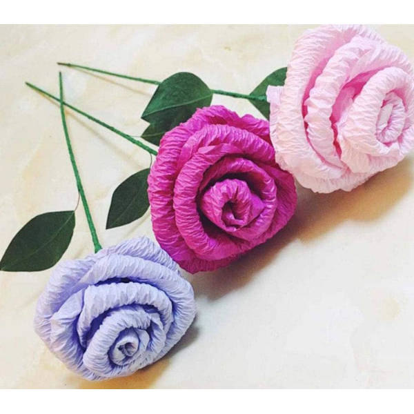 Kreppapir Farget papir Bukett Gavepapir for blomsterbutikker DIY innpakning 50*250cm Gul 1 stk Golden