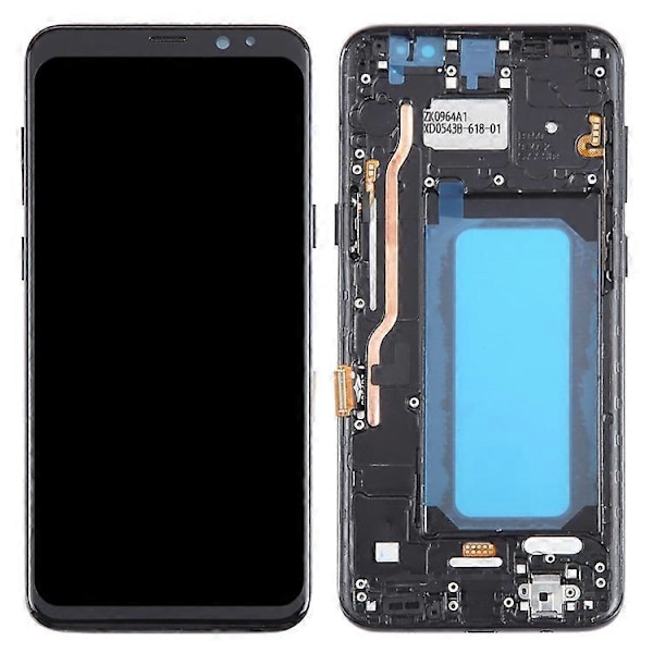 Yhteensopiva Samsung Galaxy S8+ G955 Luokka C LCD-näyttö ja kosketuspaneeli + kehysosa (TFT-tekniikka) (Ilman logoa), Mus
