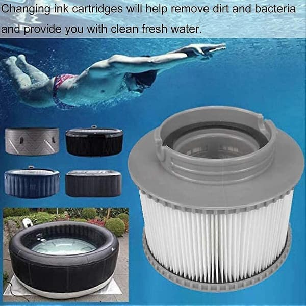 2 stk. Spa-filter, erstatningsfilterpatron MSpa, MSpa Whirlpool erstatningsfilter filterpatron til oppustelige pools