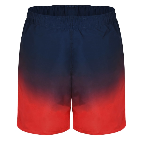 Badbyxor för män Snabbtorkande badshorts med meshfoder Roliga strandshorts Red L