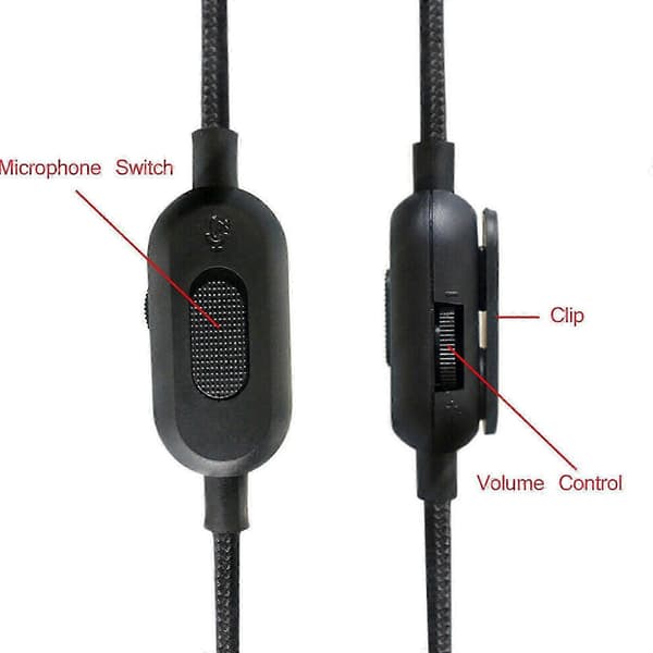 Erstatningskabel for HyperX Cloud Alpha/One G433/233/Pro/Pro X Series Headset