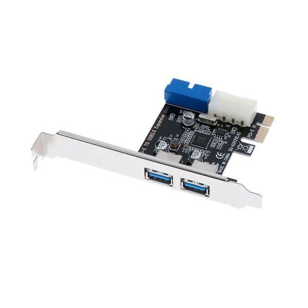 PCI-e til USB 3.0 Utvidelseskort 20-pin 2 porter 5gbps