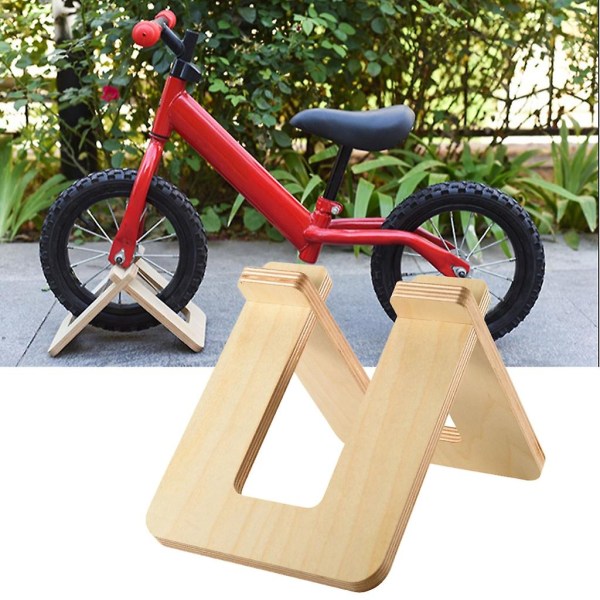 Träparkering Ram Display Stativ Cykelhållare Parkering Scooter Stativ Avtagbar