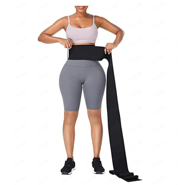 Women's Wrap Waist Trainer Wrap Waist Training Belte, Sports Corset Black