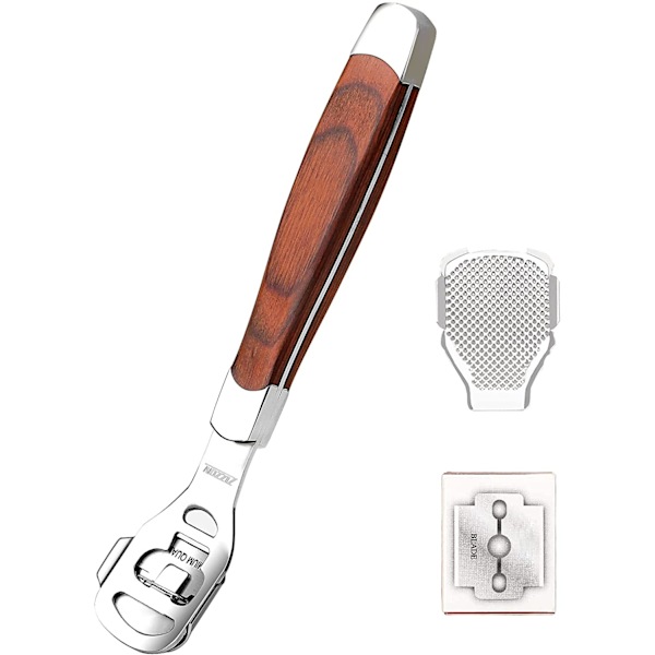 Fotpleie Pedikyr Callus Razor Hard Skin Remover Wooden Han
