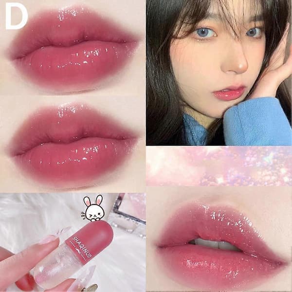 Vanntett Mini Kapsel Lipgloss Skimmer Langvarig Sminke Skjønnhet Set