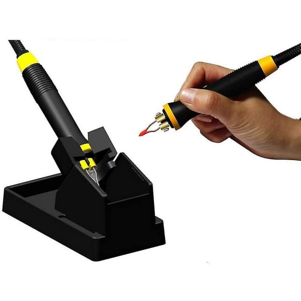 60w Digital Display Pyrography Pen Sæt Træbrændende Pen Gummiisolering Håndværksværktøjssæt