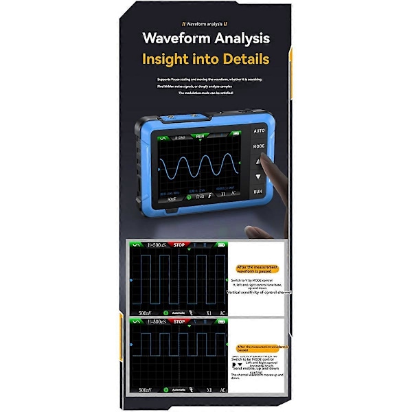 FNIRSI Digitalt Oscilloskop Signalgenerator Multimeter